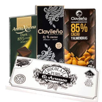Lote de 4 chocolates negros-chocolateSI-80%,antiu xixona,Chocolate Negro,Con Almendras,el artesano,El Clavileño,Lotes,Sin Gluten