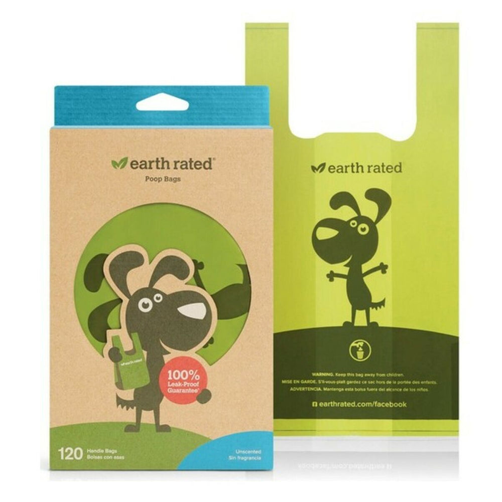 Bolsas Earth Rated 870856100076 Sin perfume Mascotas (120 uds)