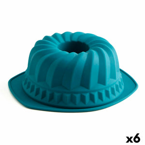 Molde Desmontable Quid Silik One Azul Plástico (24,3 x 28,4 cm) (Pack 6x)