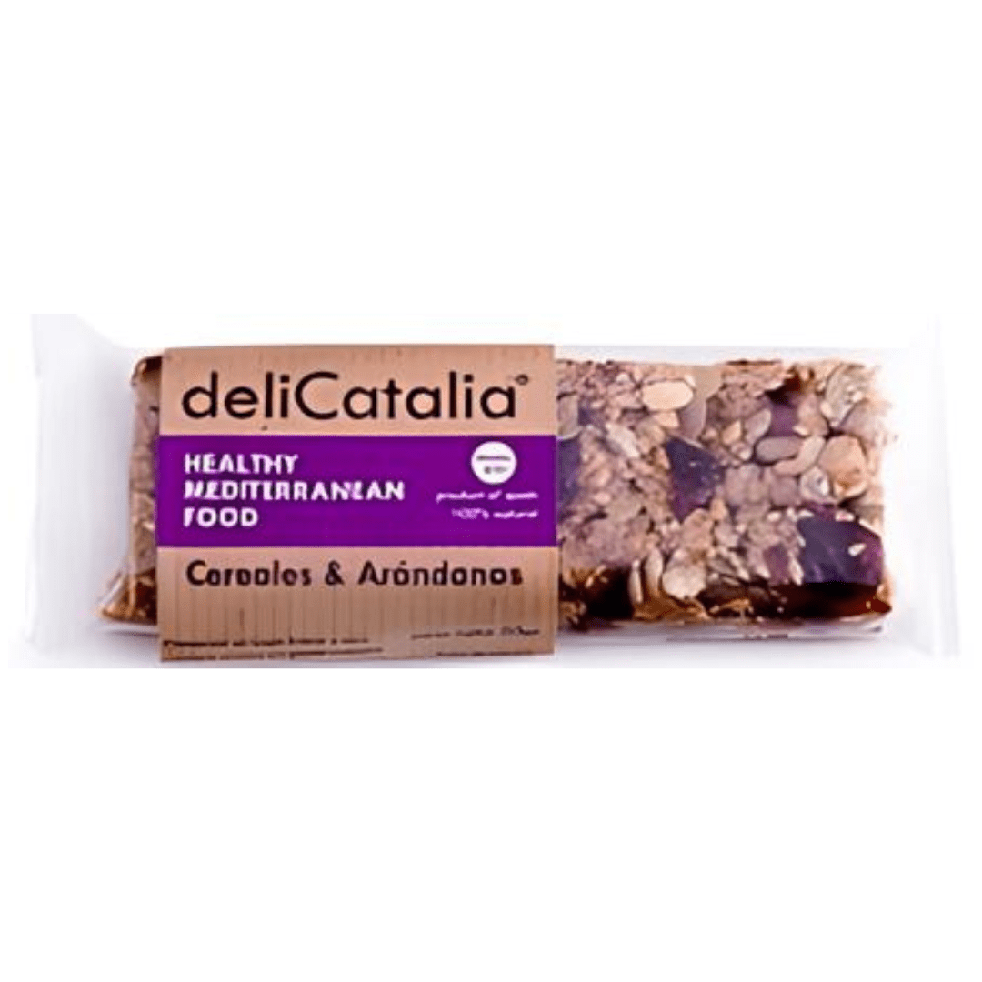 Barrita Ecológica de Cereales y Arándanos - deliCatalia (50g) - chocolateSI.com