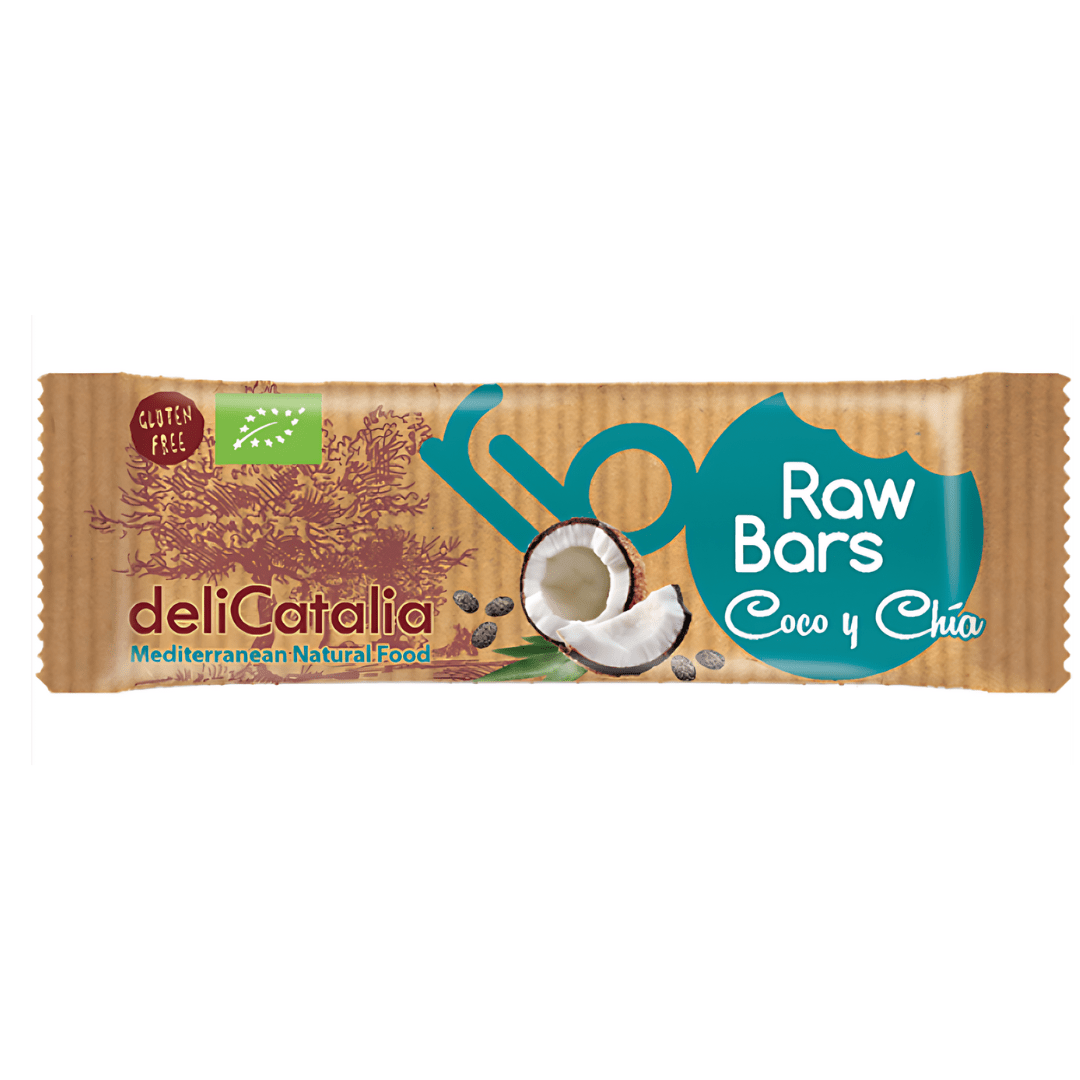 Barrita Ecológica de Coco y Chía Delicatalia (30g) - chocolateSI.com