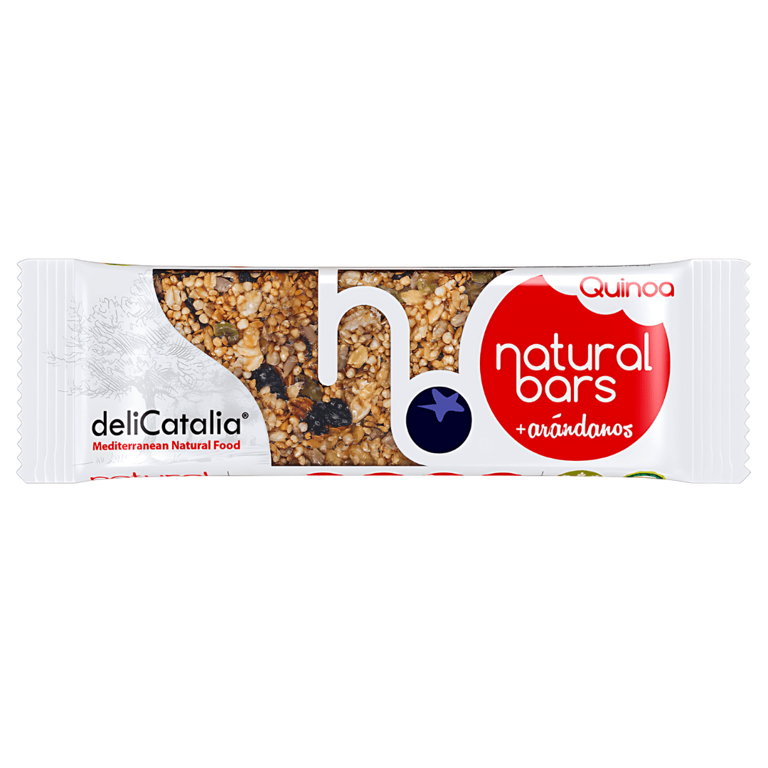 Barrita energetica de Quinoa y Arándanos - 40 g DeliCatalia - chocolateSI.com