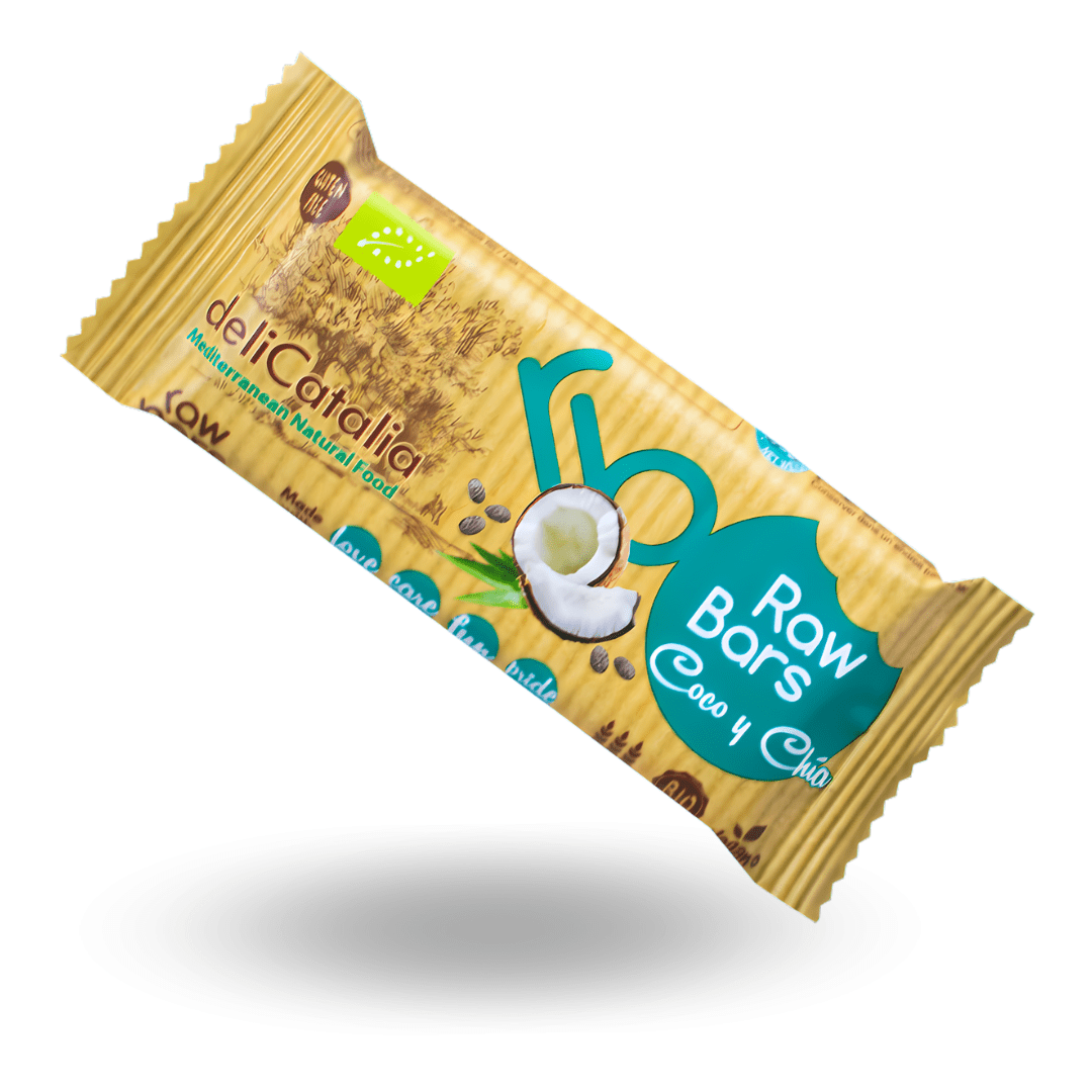 Barrita Ecológica de Coco y Chía Delicatalia (30g) - chocolateSI.com