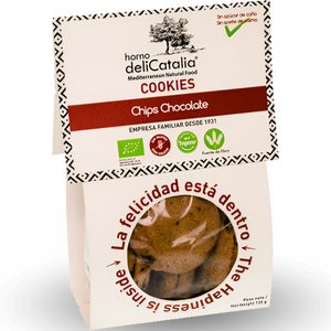 Cookies Ecologicas Chips Chocolate Expositor de 12 Paquetes - DeliCatalia ( 135g por paquete)