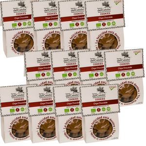 Cookies Ecologicas Chips Chocolate Expositor de 12 Paquetes - DeliCatalia ( 135g por paquete)