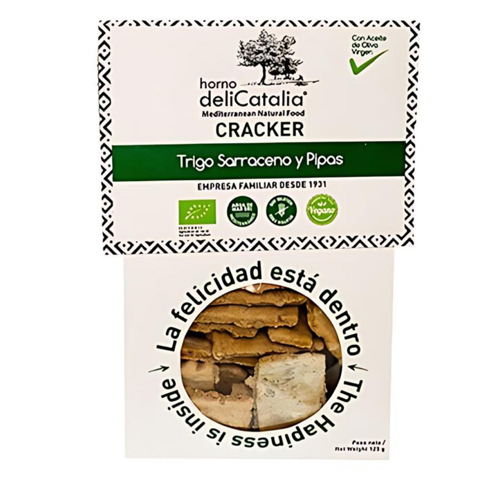 delicatalia Cracker Ecologico Trigo Sarraceno Y Pipas - 125g