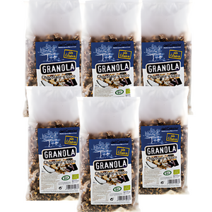 Granola Ecologica de Chocolate y Coco ECO - Pack de 6 unidades - DeliCatalia (350g cada una)