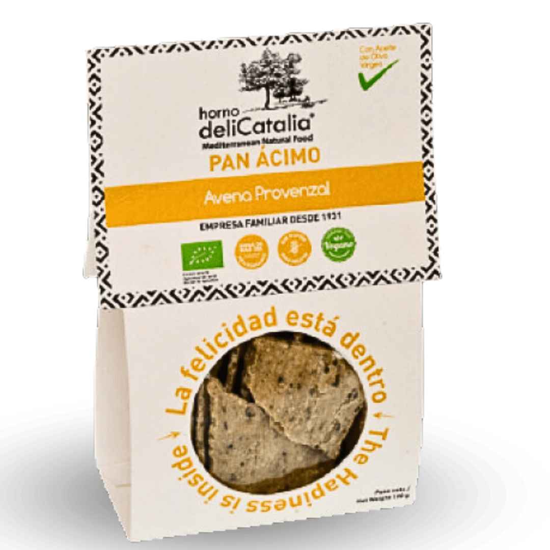 Pan Ecologico Ácimo Avena Provenzal -Expositor de 12 paquetes - Delica ...