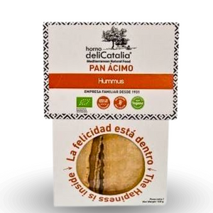 Pan Ácimo Hummus Ecológico - Delicatalia (100g)