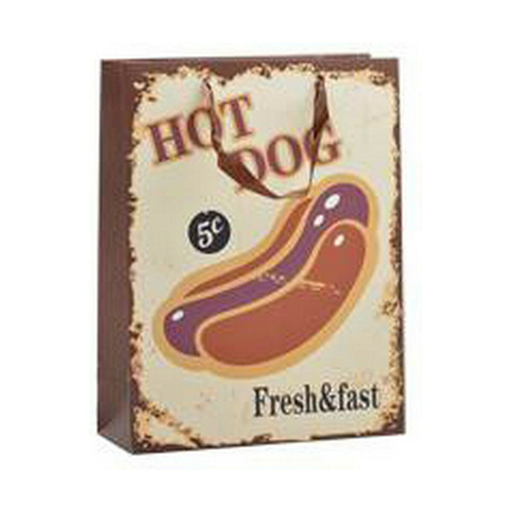 Paper Bag Hotdog & Coffee 12 x 43 x 30 cm (12 Units)