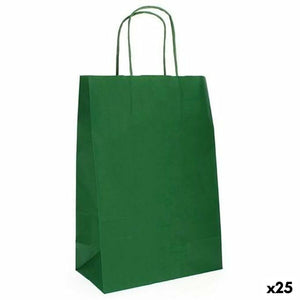 Bolsa de Papel Fama 31 x 11 x 42 cm Con asas Verde oscuro 125 g/m² (25 Unidades)