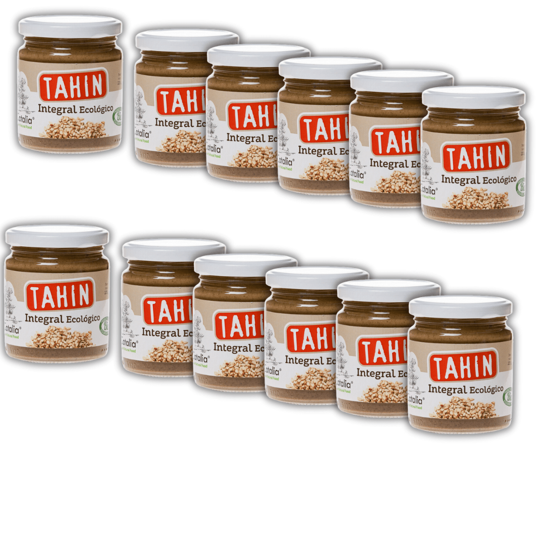 Crema de Tahín Integral Ecológica Expositor de 12 unidades - 225g DeliCatalia - chocolateSI.com