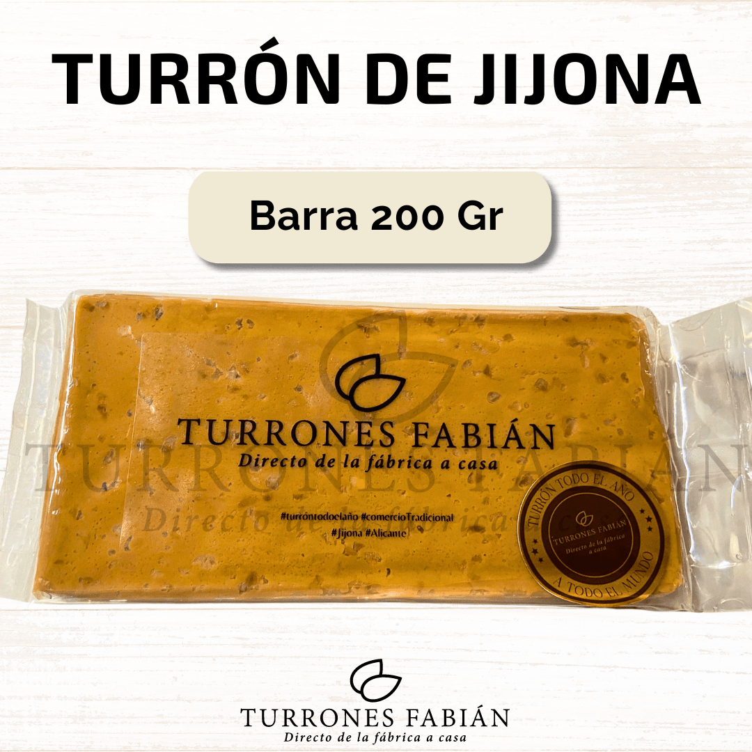 Turrón Jijona, exclusivo de 200 gramos - Denominación Origen - chocolateSI.com