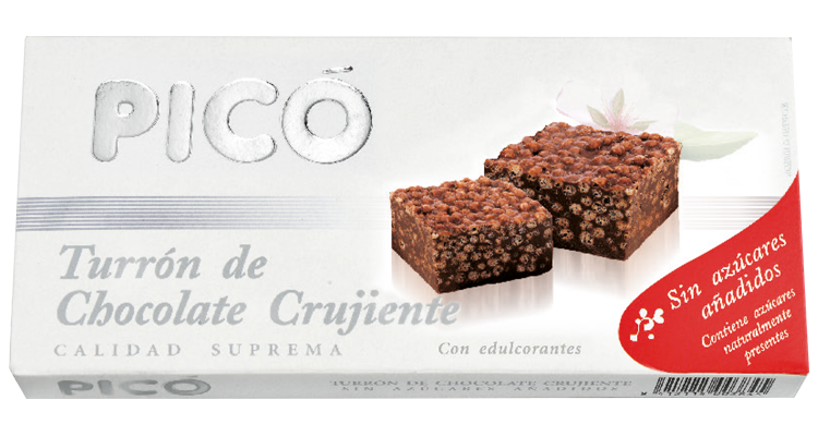 Turrón de Chocolate Crujiente sin azucares añadidos 200g