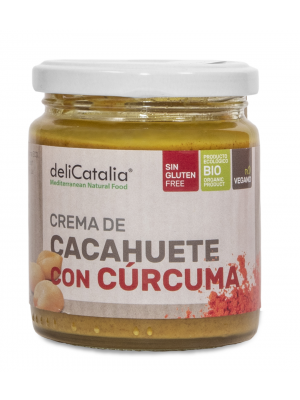 Crema de Cacahuete con Cúrcuma 225g DeliCatalia