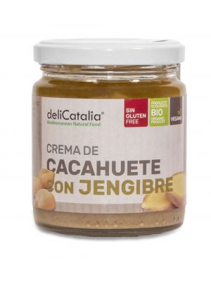 Crema de Cacahuete con Jengibre - Expositor de 12 unidades-  225g DeliCatalia