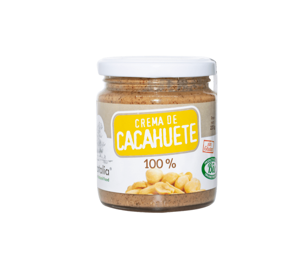 Crema de Cacahuete Tostado - Expositor de 12 unidades - 225g DeliCatalia - chocolateSI.com
