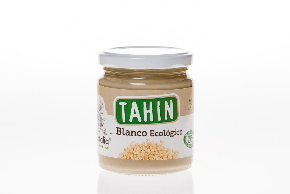 Crema de Tahín Blanco Ecológico Expositor de 12 unidades - DeliCatalia 225g - chocolateSI.com