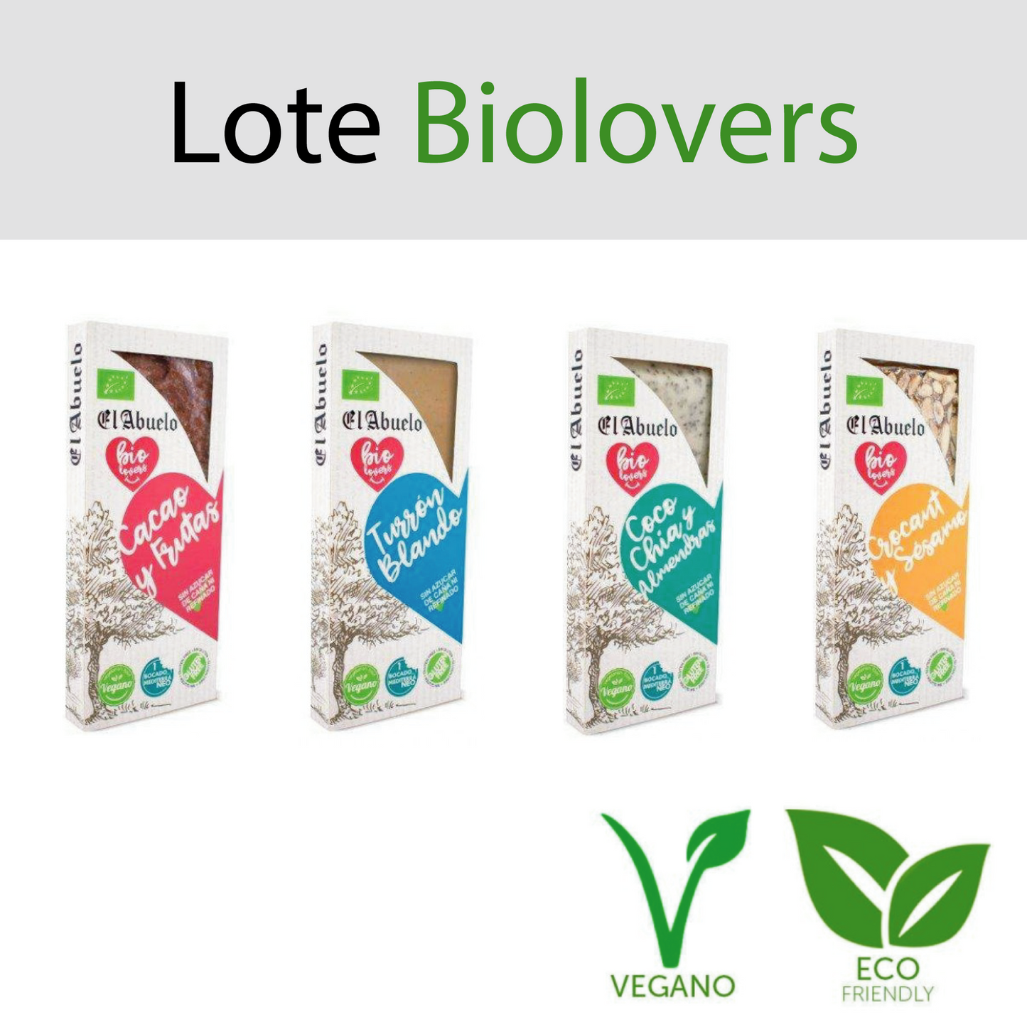 Lote turrón biolovers el abuelo