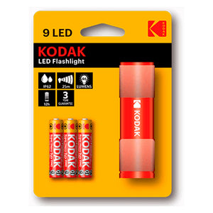 Linterna LED Kodak  9LED Rojo