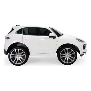 Coche Eléctrico para Niños Injusa Porsche Cayenne 12V Blanco (134 x 81,5 x 58 cm)