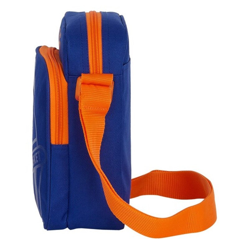 Shoulder Bag Valencia Basket Blue Orange (16 x 22 x 6 cm)