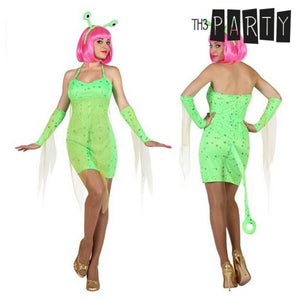 Costume for Adults Green Sexy Alien 4 pcs