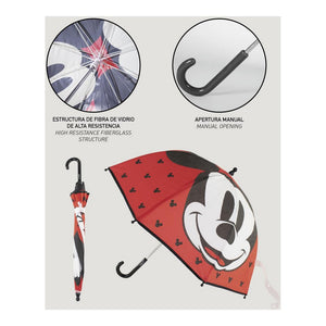 Paraguas Mickey Mouse Rojo
