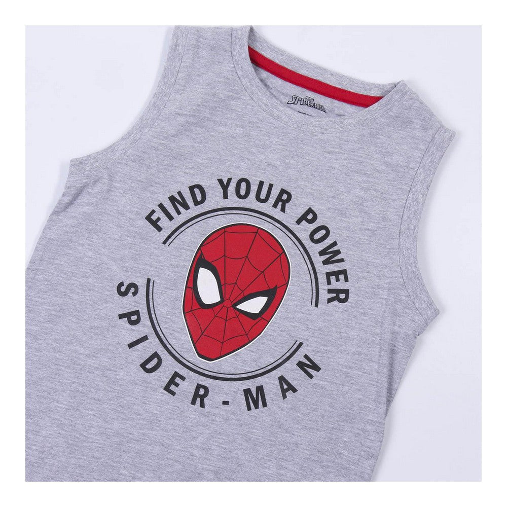 Summer Pyjama Spiderman Grey