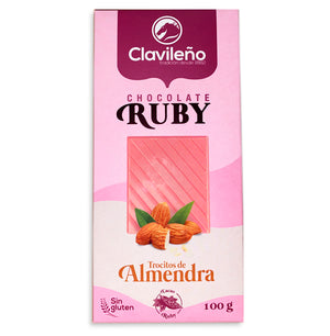 Chocolate Ruby con Almendras 100g - El Clavileño