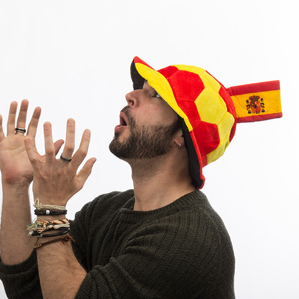 
            
                Cargar imagen en el visor de la galería, Gorro Balón de Fútbol con Bandera de España en Relieve Th3 Party
            
        