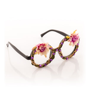 Gafas para Fiestas con Flores y Brillantes Fashion