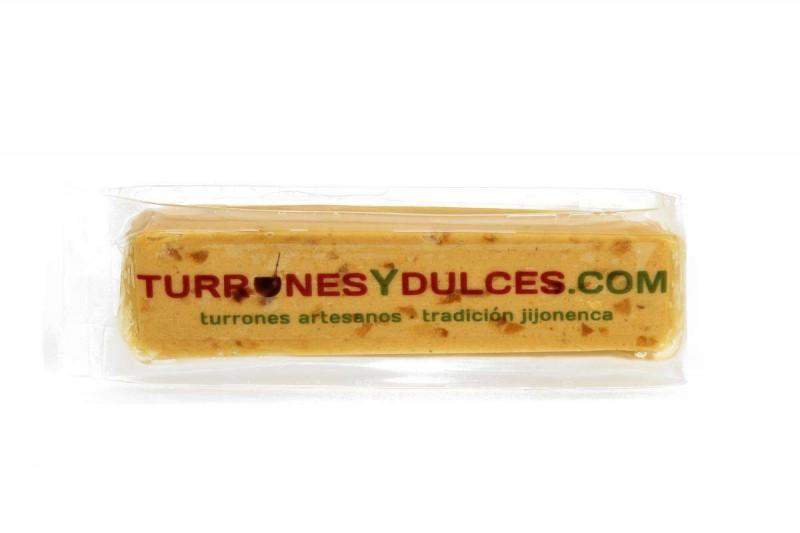 Porciones 50 gramos de Turrón Individual de Jijona artesano-ChocolateSI-Blandos,Cajas,Con Almendras,Eventos,Sin Gluten,Sin Lactosa,turrones artesanos