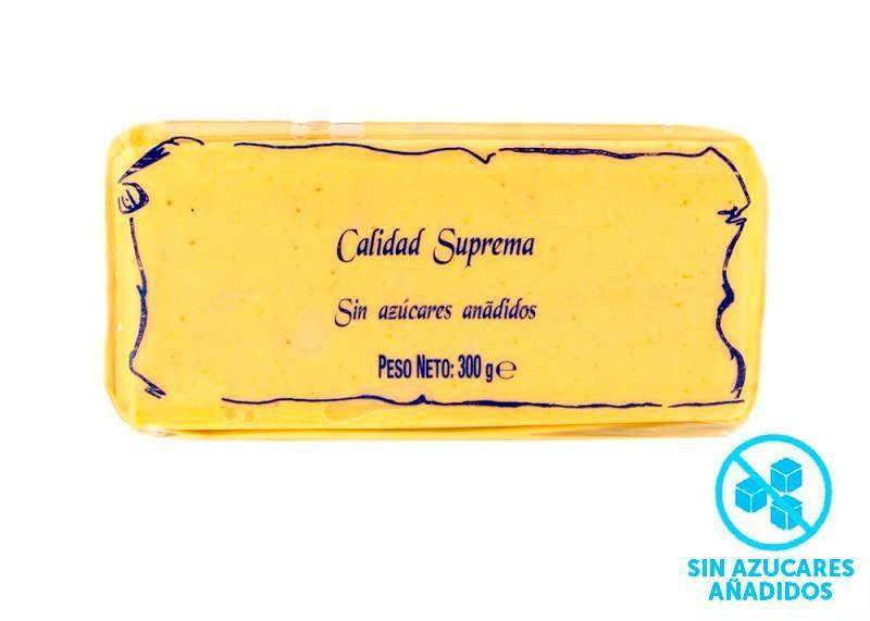 Turrón blando sin azúcares añadidos de crema de almendras, 300 gramos-ChocolateSI-Blandos,Con Almendras,Crema,Duro,Navidad,Sin Azúcar,Sin Gluten,turrones artesanos
