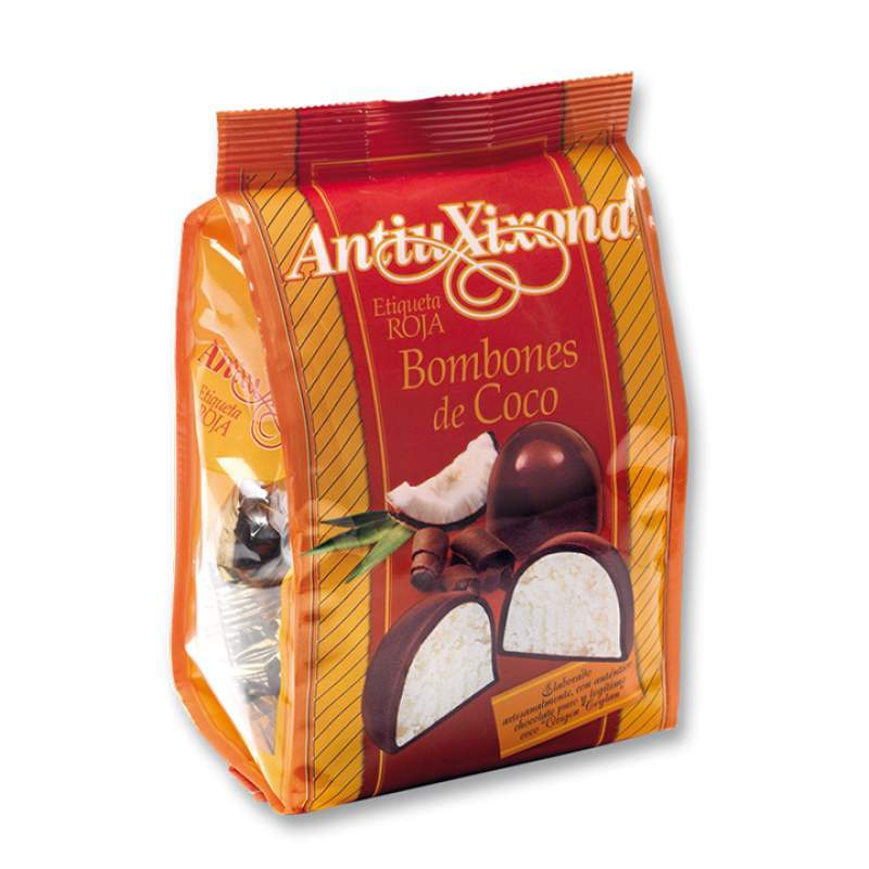 Bolitas o Bombones de Coco Antiu Xixona - 140gr-antiu xixona-antiu xixona,bombones,Con Coco,Navidad,Sin Gluten