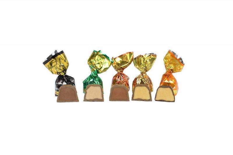Bombones fin de curso-ChocolateSI-Avellanas,Con Almendras,Con Naranja,granel