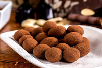 Almendras con praliné de chocolate blanco cubiertas de cacao, 150gr-ChocolateSI-Chocolate Blanco,ChocolateSi,Con Almendras,Con Frutos Secos,grageas,Sin Gluten,turrones artesanos
