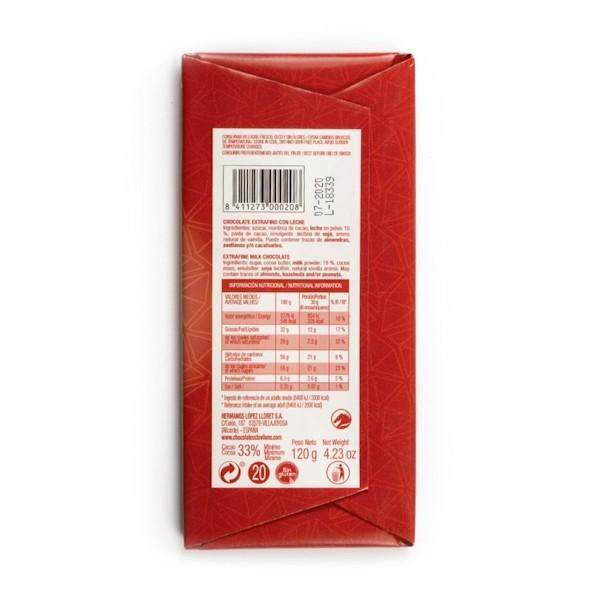 Chocolate con Leche 120g - El Clavileño-chocolates clavileno-Con Leche,El Clavileño,Sin Gluten,tabletas
