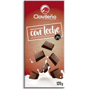 Chocolate con Leche 120g - El Clavileño-chocolates clavileno-Con Leche,El Clavileño,Sin Gluten,tabletas