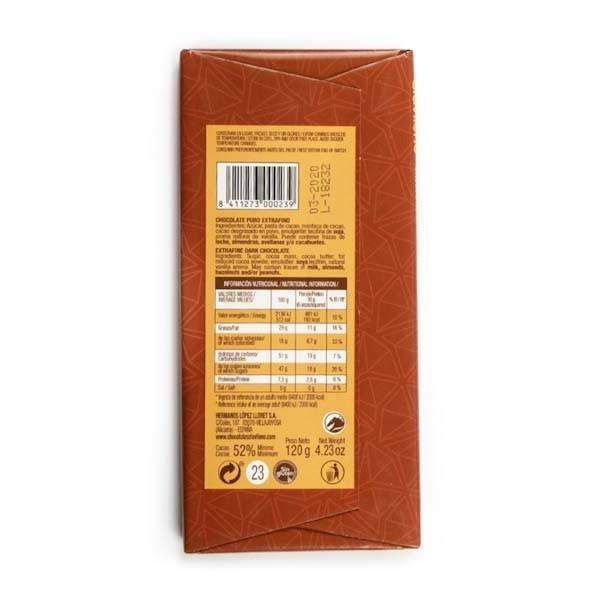 Chocolate Negro 52% Cacao 150g - El Clavileño - chocolateSI.com