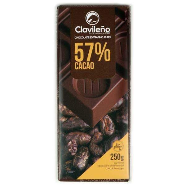 Chocolate Negro 57% Cacao 250g - El Clavileño - chocolateSI.com