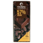 Chocolate Negro 57% Cacao 250g - El Clavileño-chocolates clavileno-Chocolate Negro,El Clavileño,Sin Gluten,tabletas