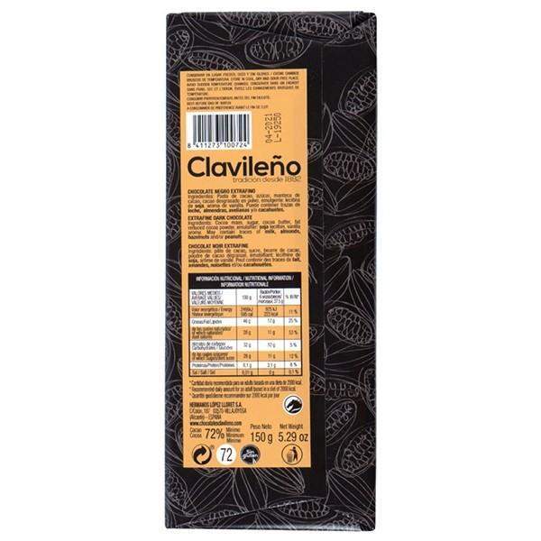 
            
                Cargar imagen en el visor de la galería, Chocolate Negro 72% Cacao - El Clavileño-chocolates clavileno-70%,Chocolate Negro,El Clavileño,Sin Gluten,tabletas
            
        