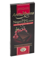 Chocolate Negro 72% con Arándanos y Sésamo Antiu Xixona Premium-ChocolateSI-70%,antiu xixona,Chocolate Negro,Con Arandanos,Sin Gluten,tabletas