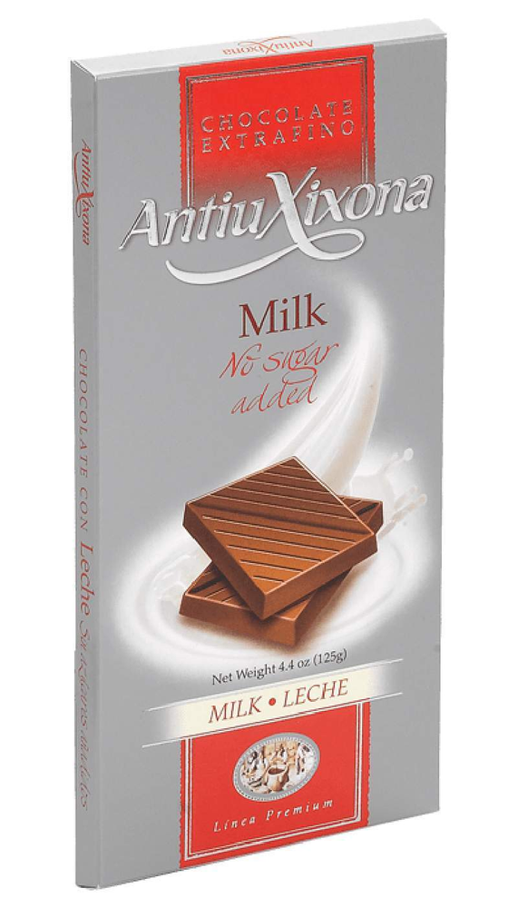 Chocolate con Leche sin azúcares añadidos Antiu Xixona Premium-ChocolateSI-antiu xixona,Con Leche,Sin Azúcar,Sin Gluten,tabletas