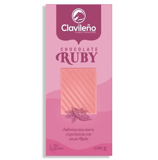 Chocolate Ruby Rosa 100g - El Clavileño - chocolateSI.com