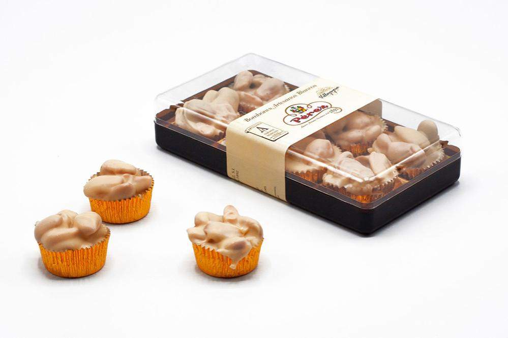 Bombones de Chocolate Blanco con Almendras 25% Cacao - Chocolates Pérez-chocolateSI-bombones,Chocolate Blanco,Con Almendras,Con Frutos Secos,perez,san valentin,Sin Gluten