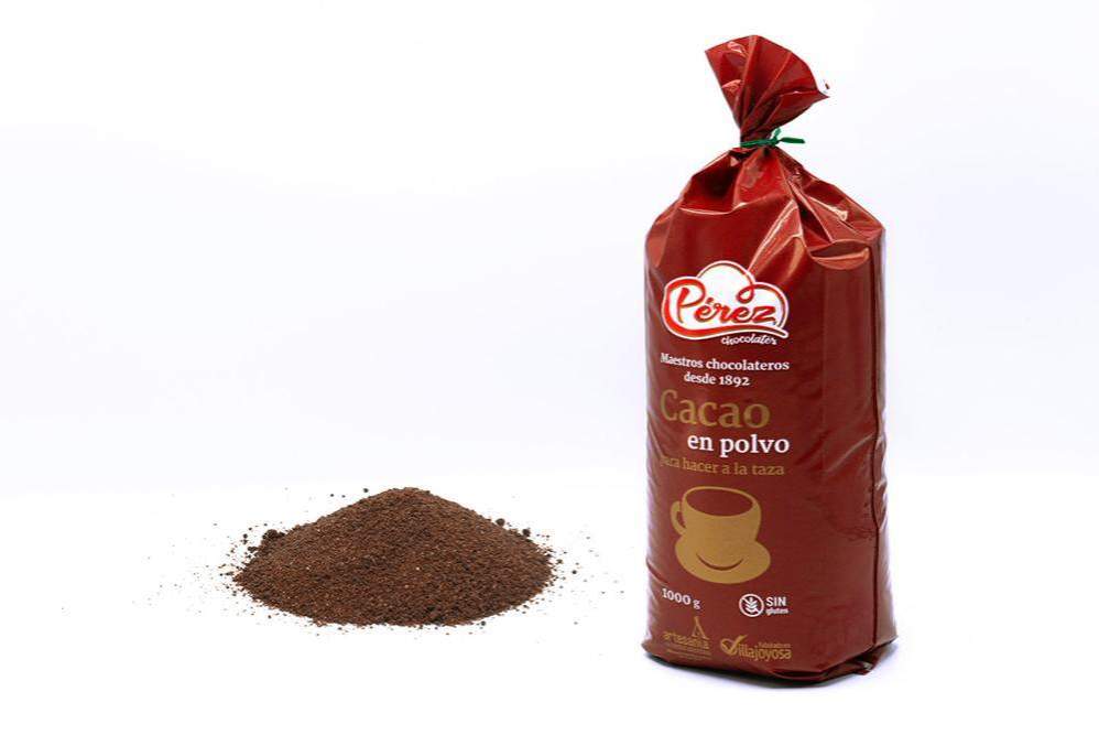 Cacao en Polvo Especial a la Taza 27% Cacao 1kg - Chocolates Pérez-chocolateSI-A la taza,Cacao en Polvo,perez,Sin Gluten