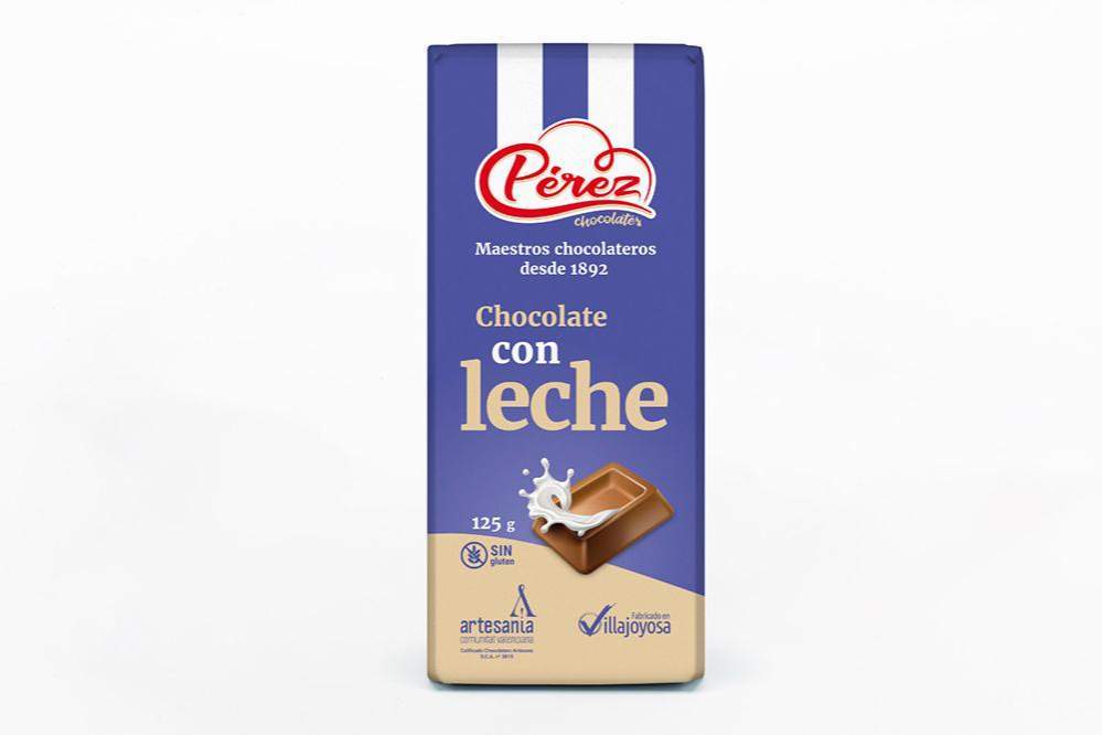 Chocolate con Leche 32% Cacao 125g - Chocolates Pérez - chocolateSI.com