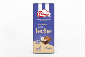 Chocolate con Leche 32% Cacao 125g - Chocolates Pérez-chocolateSI-Con Leche,perez,Sin Gluten,tabletas